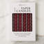 Bougies coniques torsadées laquées - Lot de 6 - Rouge merlot-666631801