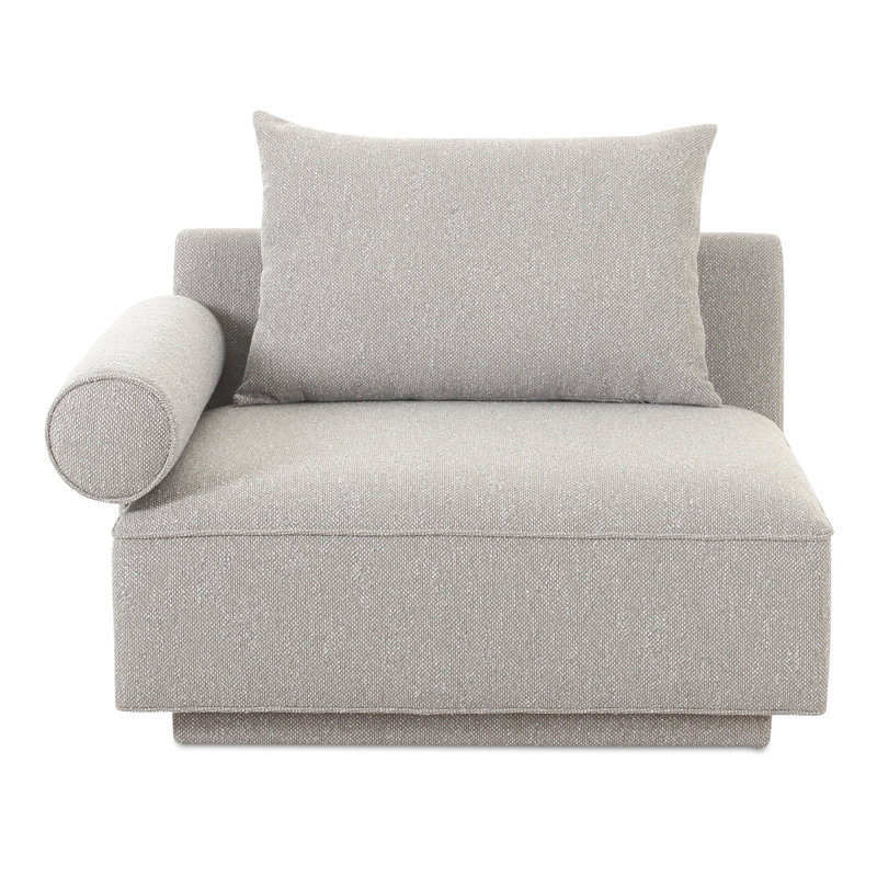 ROSELLO SLIPPER CHAIR, Novax White Boucle, 30" H x 41.25" W x 37.75" D, Yes