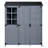 Firvana 60.6-Inch Rustic Fir Wood Garden Storage Shed With Workstation And Adjustable Shelves-124945249
