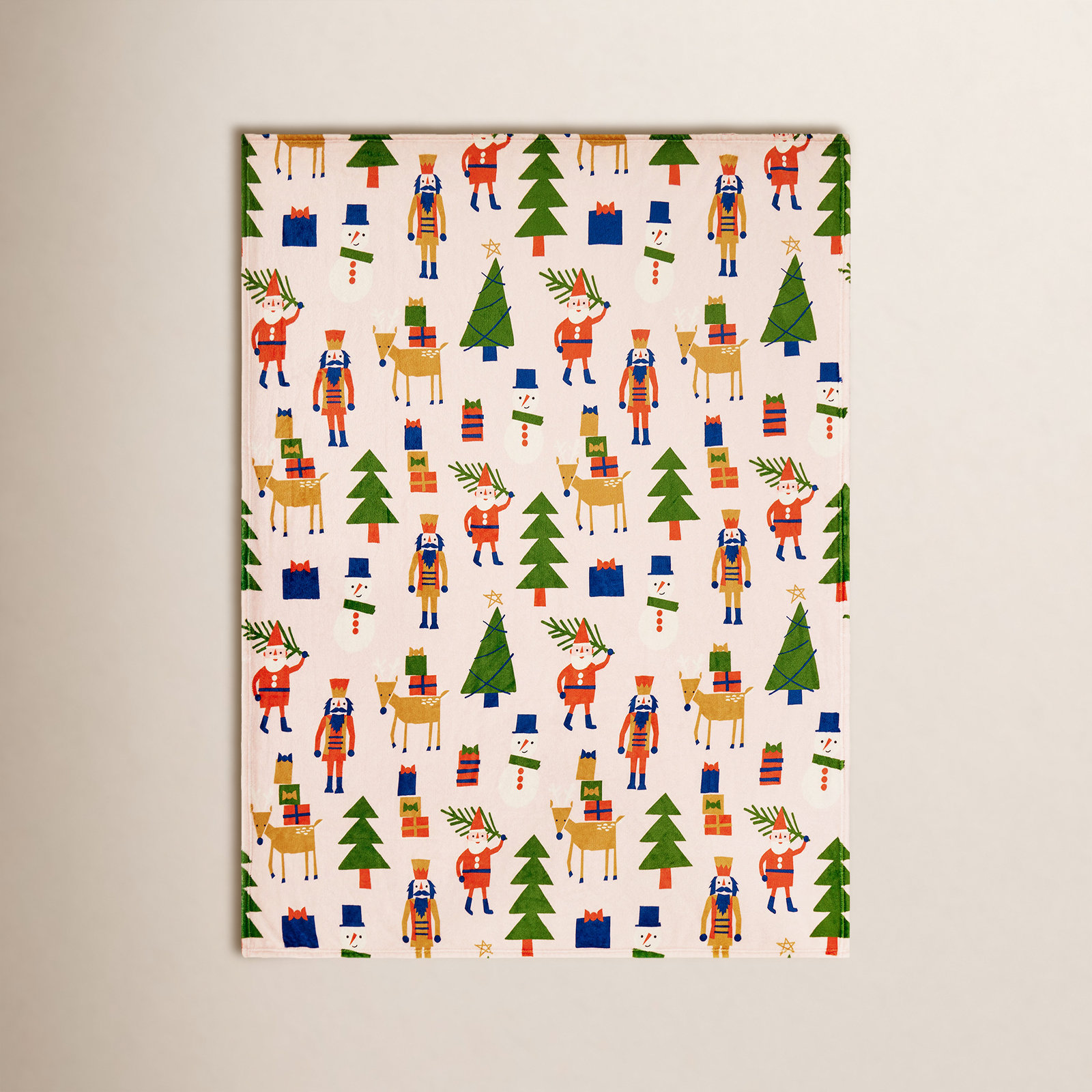 Holiday Printed Throw Blanket