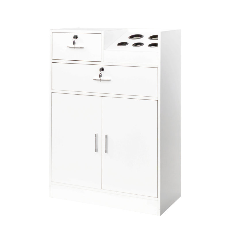 Armoire de rangement verrouillable, Blanc