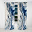 Elixir IV bleu et gris - Rideau abstrait - Rideau abstrait occultant - 1 panneaux-1315574192