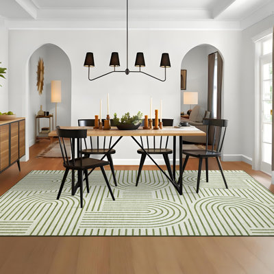 Tapis lavable à la machine Modern Rainbow