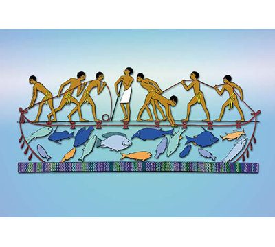 " Fishing With A Drag Net " by John Gardner Wilkinson