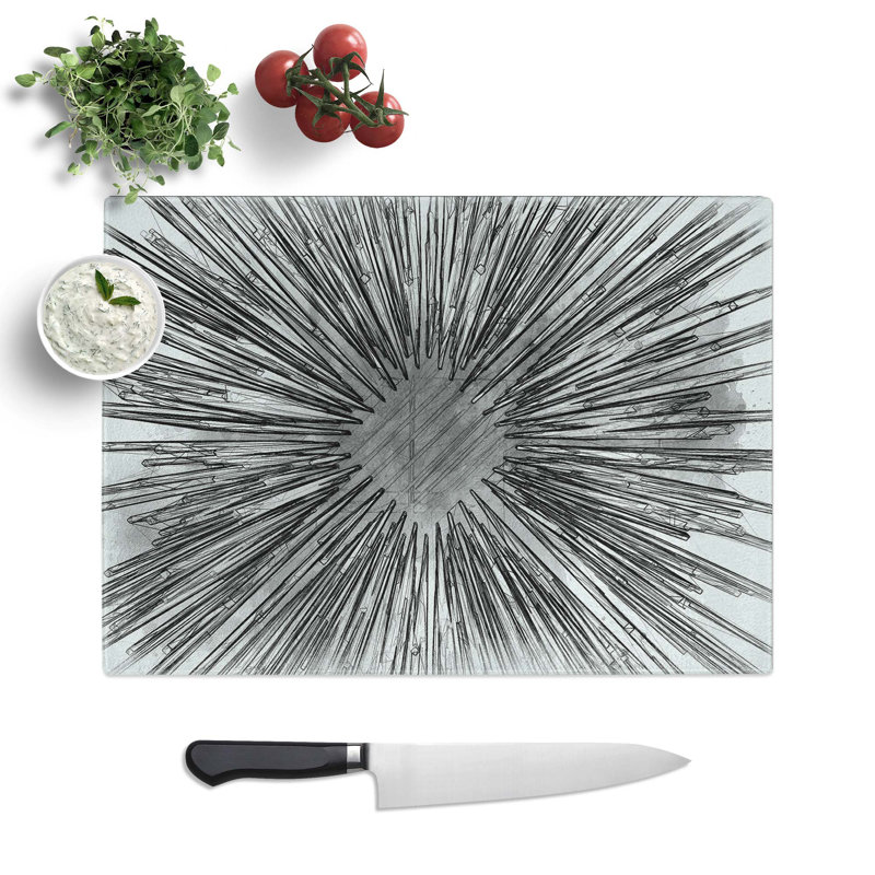 Glass Explosion of Joy in Abstract Chopping Board, 39 cm W x 28.5 cm L