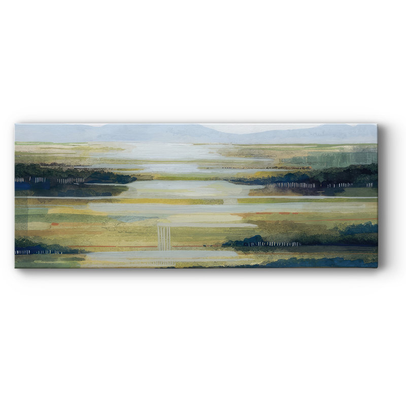 Lime Strata I sur impression sur toile, H 24 po x l 60 po x P 1,5 po