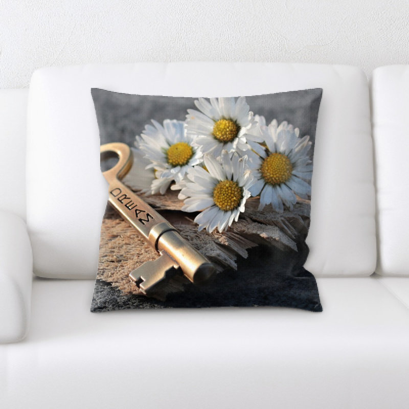 Coussin décoratif à clé