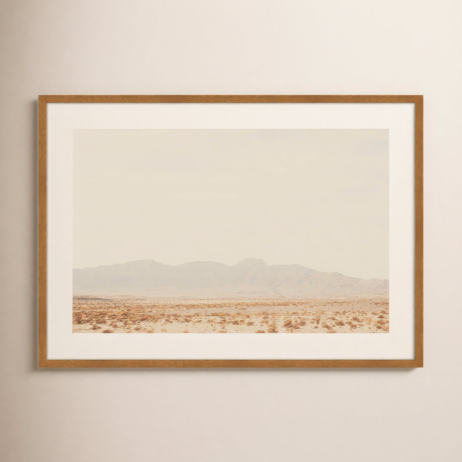 California Dreaming Photo Print, 25" H x 35" W x 1.5" D, Natural Framed Paper