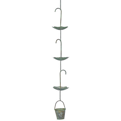 Dance Metal Abstract Rain Chain