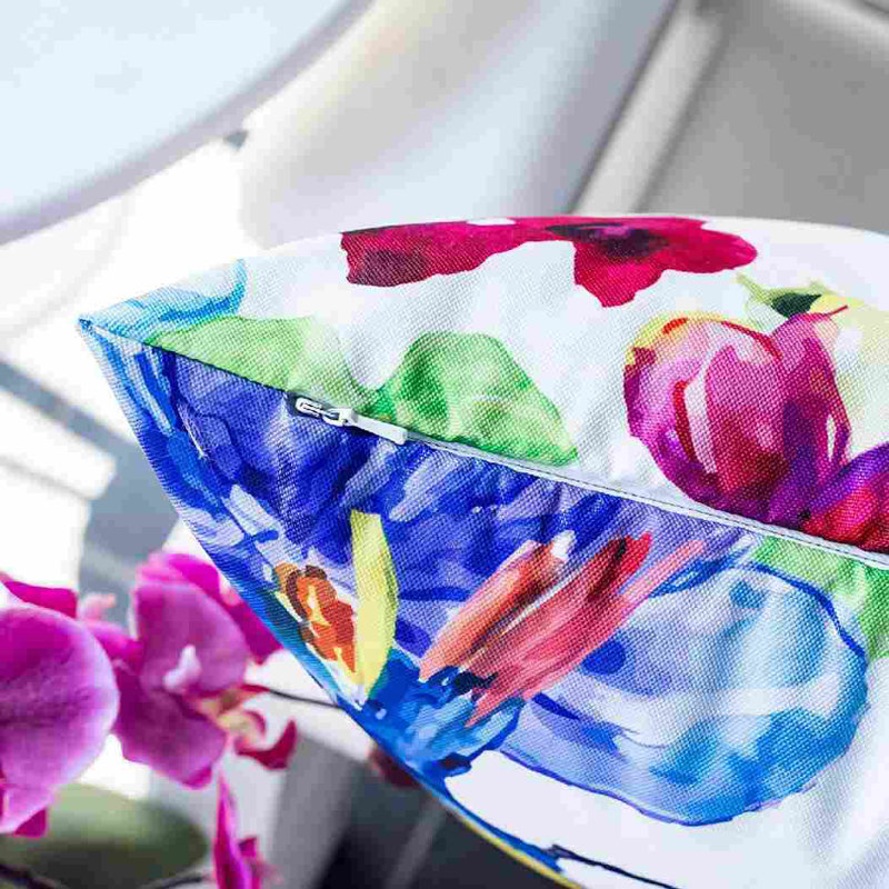 Floral Outdoor Throw Pillow