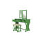 Ensemble de meuble-lavabo unique moderne avec tabouret et tiroirs à miroir pliables en panneau de fibres à densité moyenne de couleur vert pomme-94358185
