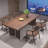 Becali 6 - Person Pine Solid Wood Solid Wood Top Double Pedestal Dining Set-1383336949