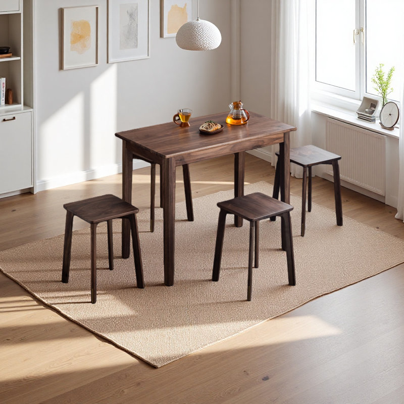 Bureau rectangulaire en bois massif