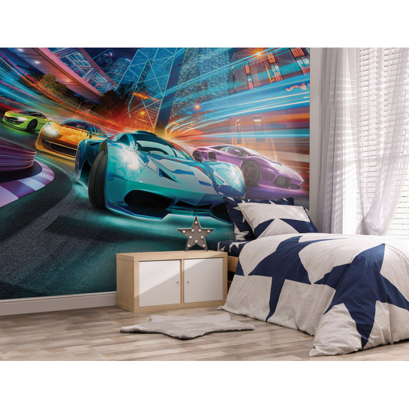 Supercar Racers 3.05m x 2.44m Matte Mural