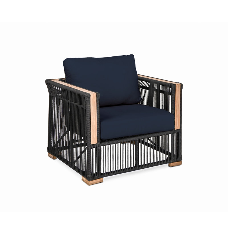 Fauteuil club Campo - indigo, Bleu, Noir