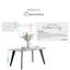 Anders Modern High Gloss Marble Effect Dining Table Set with 6 Luxury Velvet Dining Chairs-91736261-90277854
