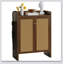 Armoire à chaussures haute en rotin avec tablettes réglables à 6 niveaux, idéale pour le rangement et l'organisation des vestibules et des vestibules
