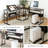 Doireann L-Shaped Metal Base Drafting Table-80712231