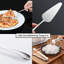 Ensemble d'ustensiles de service 8 pièces en acier inoxydable - Comprend cuillères de service, cuillère à rainure, fourchette, pinces à sucre glacé, pelle à gâteau, louche à soupe - miroir poli pour la réception-667136094
