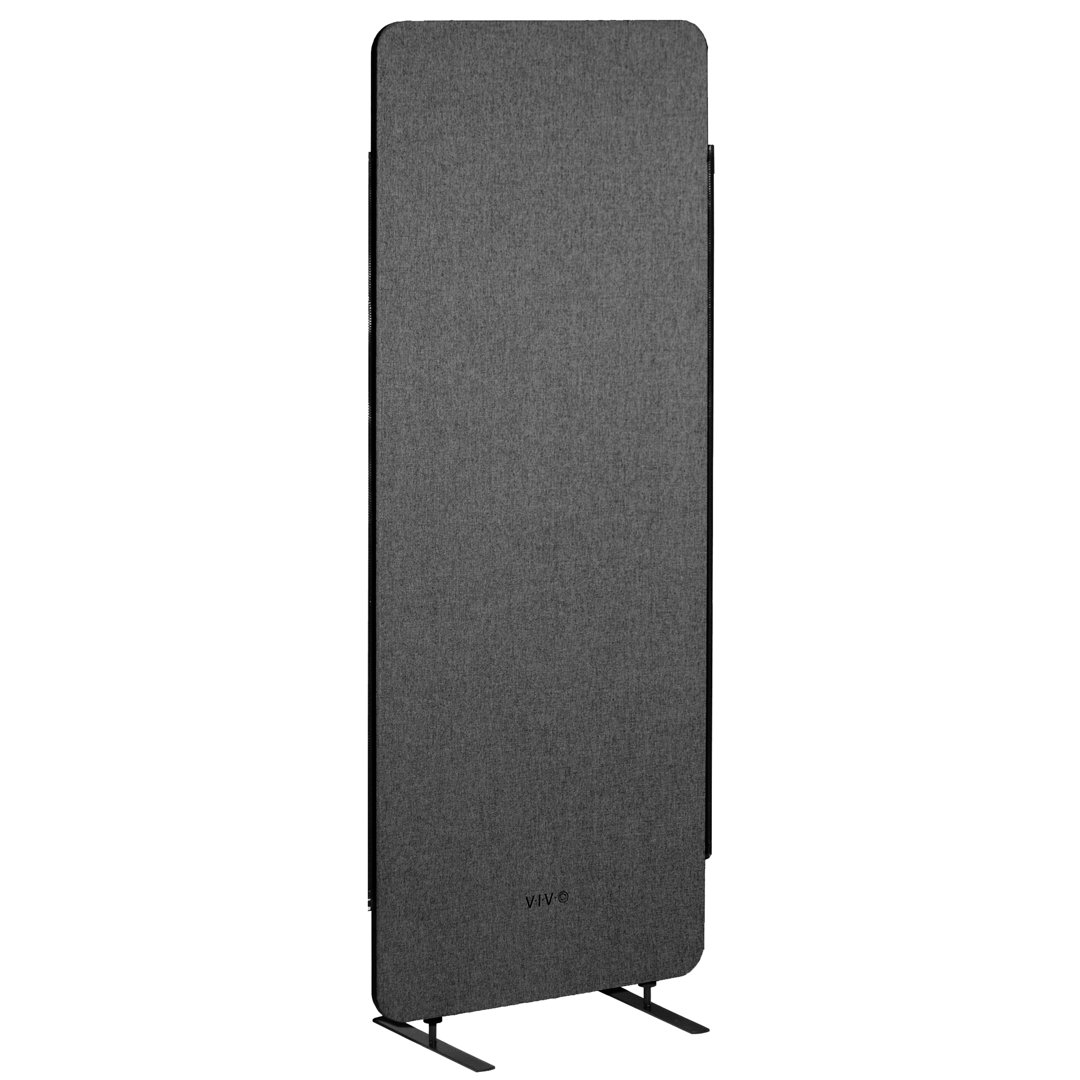 Freestanding Room Dividers (PP-1-T024G series) Vivo Panel Color: Dark Gray