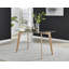 Scandinavian Dining Table Set - Minimalist Style Glass and Metal Leg with 4 Luxury Dining Chairs-97282591-97282590