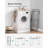 Gullwing Foldable Clothes Drying Rack - Space-Saving, Gray