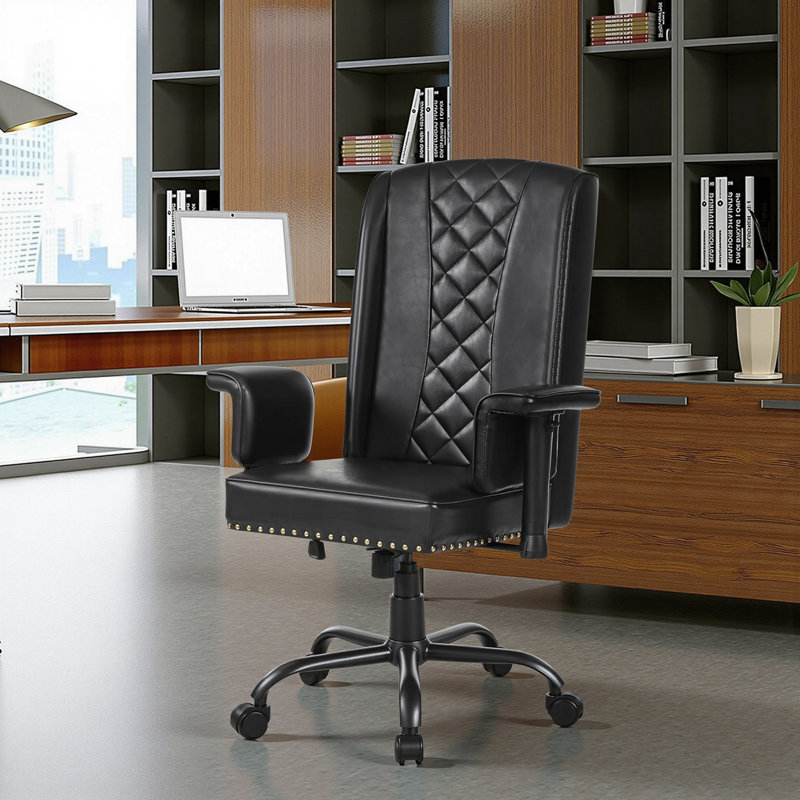 Fauteuil de direction ergonomique noir, Noir
