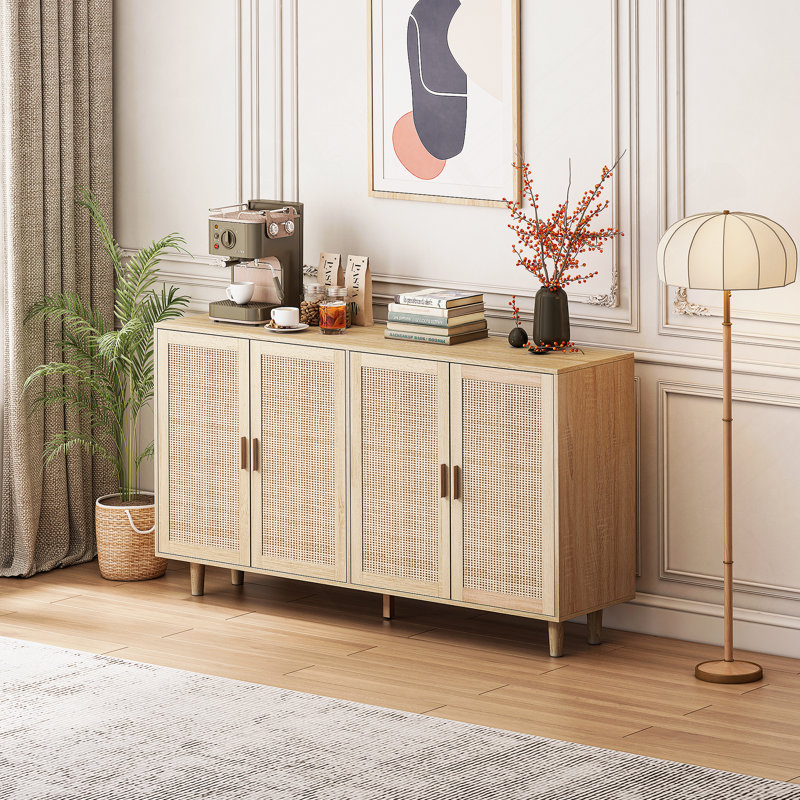 Armoire de rangement 62,6 po, Naturel