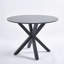 Table de salle à manger Mid-Century pour 4 à 6 personnes, table de salle à manger à piédestal, table basse de loisirs-1200633946