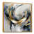 Toile avec cadre flottant or