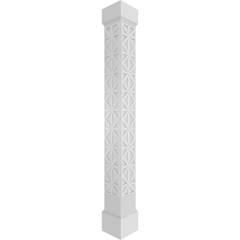 Colonne carrée impériale carrée Craftsman, H 108 po x l 11,62 po x P 11,62 po