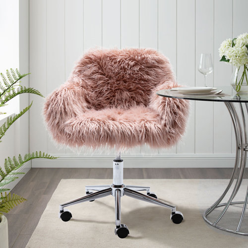 Mercer41 Faux Fur Task Chair & Reviews | Wayfair