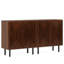 Armoire rustique, ensemble de 2 armoires de rangement, buffet classique