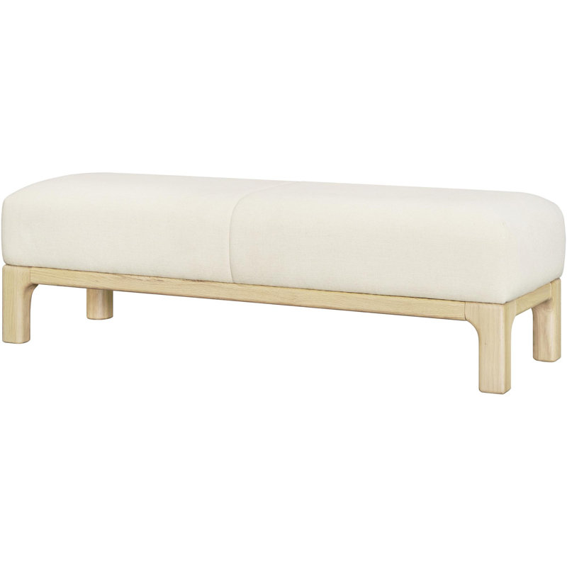 Becki Owens x Surya Bradly Bench, Natural, Beige