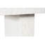 Robusto Dining Table, White Stone
