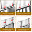 Barrière pour animaux 72 po très haute 72 po avec porte pour chat, large 29,5 po à 37,4 po, montée sous pression, facile à assembler, barrière pour chien pour la porte, les escaliers, le couloir (noir)-858560106