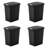 Sterilite 8 Gallon Touch Top Trash Can (Set of 4) 