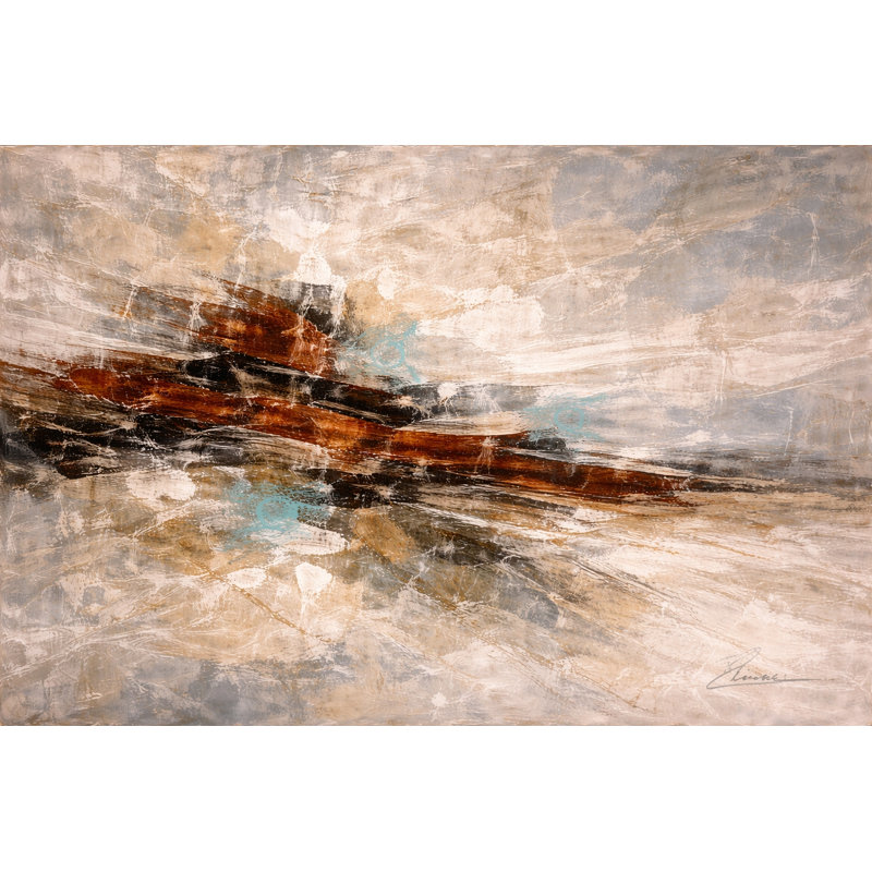 «Desert Pulse», art mural sur toile tendue, L 40 po x H 30 po x P 1,5 po