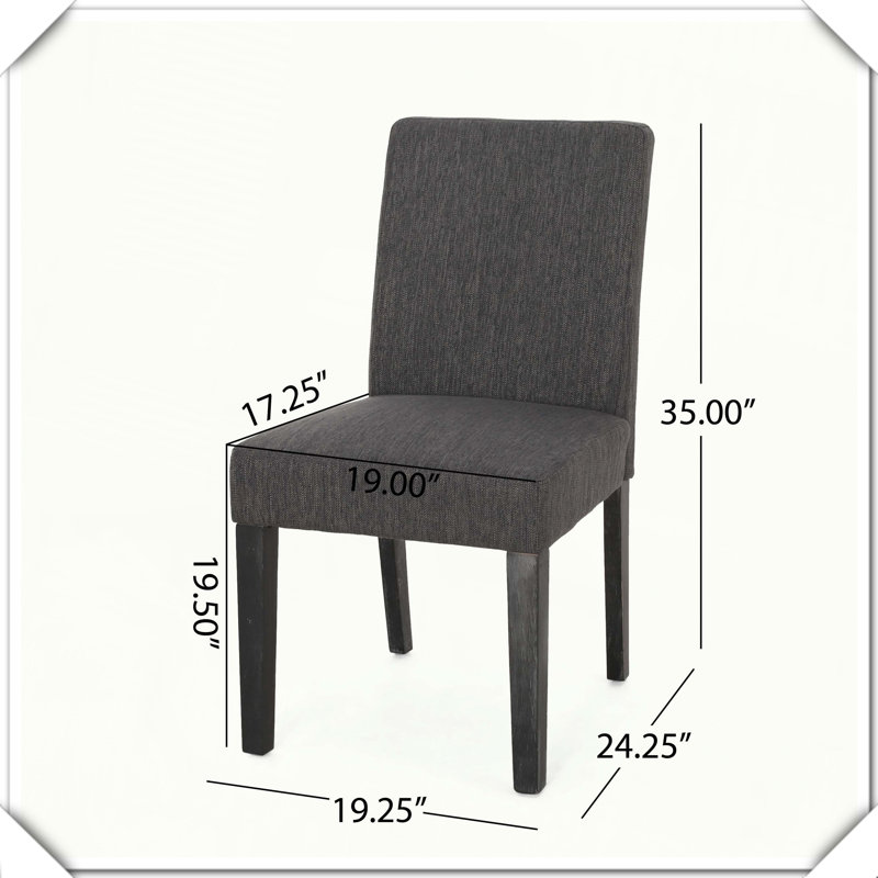 Chaise rembourrée ergonomique, confortable, stable, élégante et pratique, Gris anthracite
