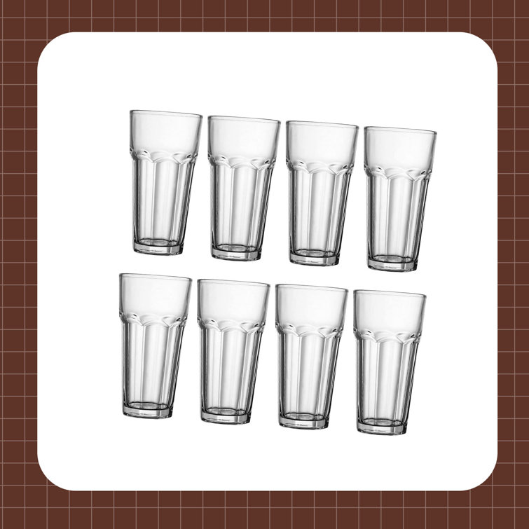 Eternal Night 12 - Piece 12oz. Glass Drinking Glass Glassware Set