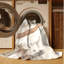 Machine Washable Bensonhurst Posh & Luxe Marble Rug in Beige – Beige Binding-290362076
