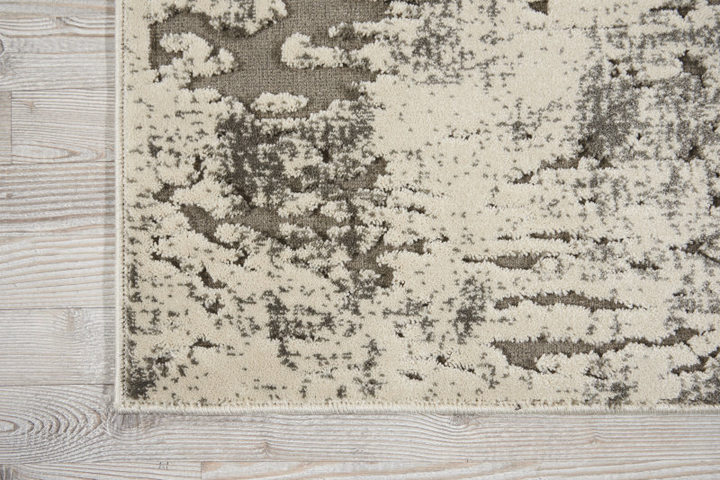 Gleam Area Rug in Ivory/Gray, Rectangle 9'3" x 12'9"