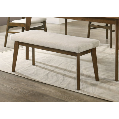 Banc rembourré monobloc de style moderne du milieu du siècle