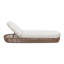 Chaise longue de patio en tissu d'ameublement tissé 80,5 "Demars Sunbrella