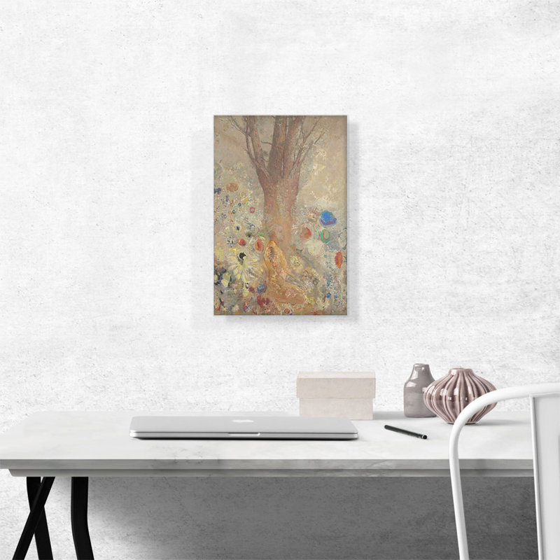 «The Buddha 1904» par Odilon Redon, reproduction d'art sur toile tendue, H 18 po x l 12 po x P 0,75 po