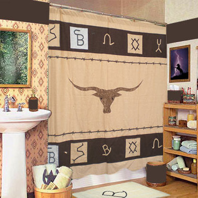Inglesbatch Cotton Animal Print Shower Curtain