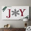 Joy Joy Flocon de neige - Toile tendue avec châssis - Prêt à accrocher-947716393