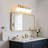 4-Light Dimmable Vanity Light For Bathroom Mirror Up/Down Mount With Glass Shape-389203670