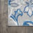 Asgard Paisley High-Low Light Gray/Blue Indoor/Outdoor Rug-1055695244
