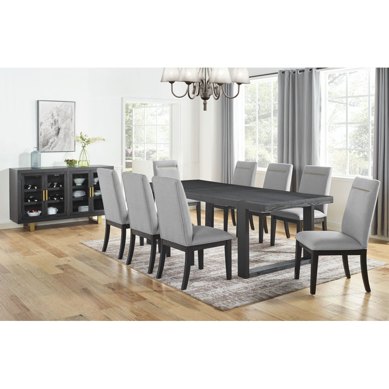 Donny Extendable Solid Wood Base Dining Table